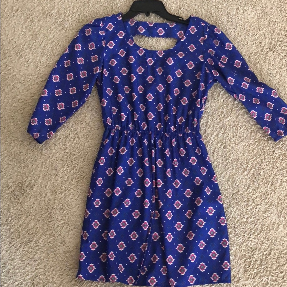 Blue/red dress